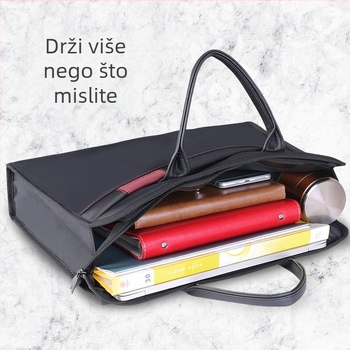 Shujie 315 Torba za dokumente s dvostrukim slojem i zatvaračem, poslovna torba od Oxford platna