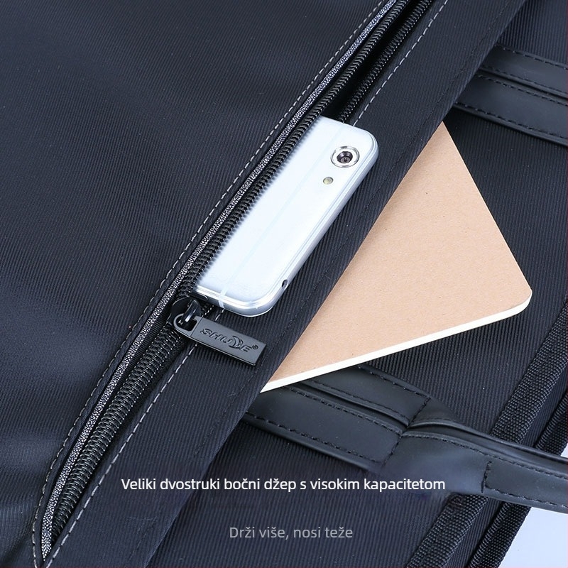 Shujie 315 Torba za dokumente s dvostrukim slojem i zatvaračem, poslovna torba od Oxford platna