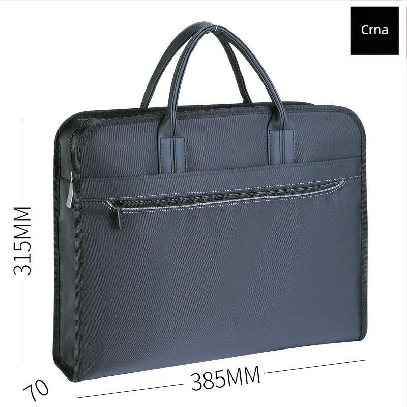 Shujie 315 Torba za dokumente s dvostrukim slojem i zatvaračem, poslovna torba od Oxford platna