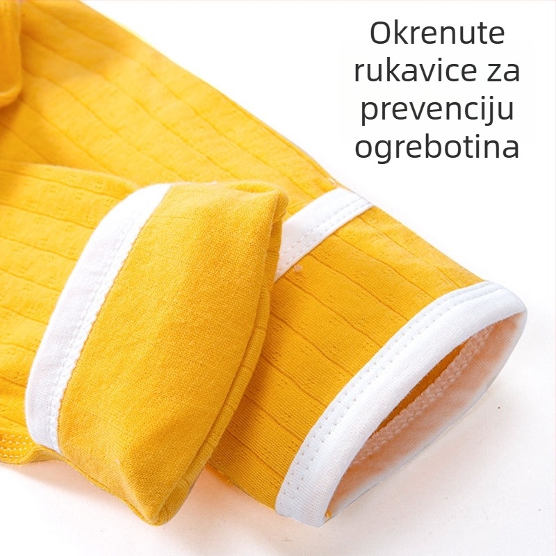 BeBi spavaća odjeća od 100% pamuka – Unisex, za novorođenčad 0–12 mjeseci, karikatura ispis, odvodi vlagu