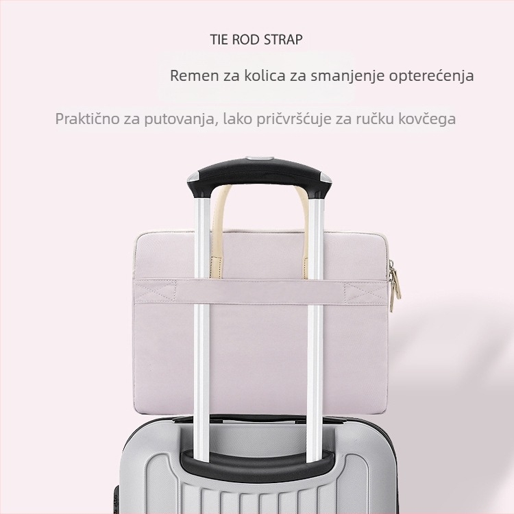 apirily Unisex poslovna torba za laptop – lagana, vodootporna, Oxford tkanina, nylon podstava, jednobojni uzorak