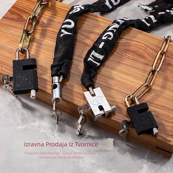 Sailor željezni lančani lokot, model Type C, težina 500 g, stil moderni minimalizam