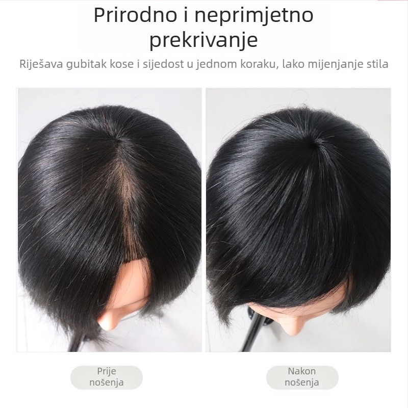 Hairsmith perika od pravih ljudskih vlasi, ravni stil, mehanizam obrade, podrijetlo Henan