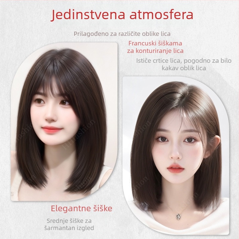 Topper za kosu za žene, pravi ljudski kosa, dvostruko šivanje iglom, duljina 25 cm, povećava volumen kose i prekrije sijede vlasi
