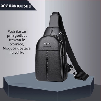 Muška torba preko ramena, PU materijal, model 6029, podstava poliester-cotton, stil poslovna putovanja