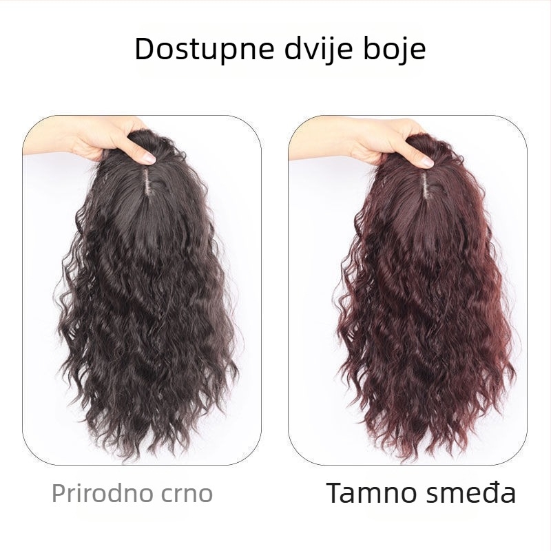 Dijelić perike s volumenom, vlakna otporna na toplinu, mehanizam obrade, model: Corn perm replacement block, težina: 60–75 g