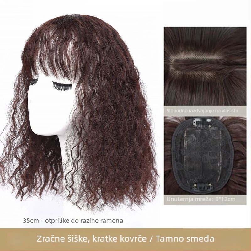 Dijelić perike s volumenom, vlakna otporna na toplinu, mehanizam obrade, model: Corn perm replacement block, težina: 60–75 g