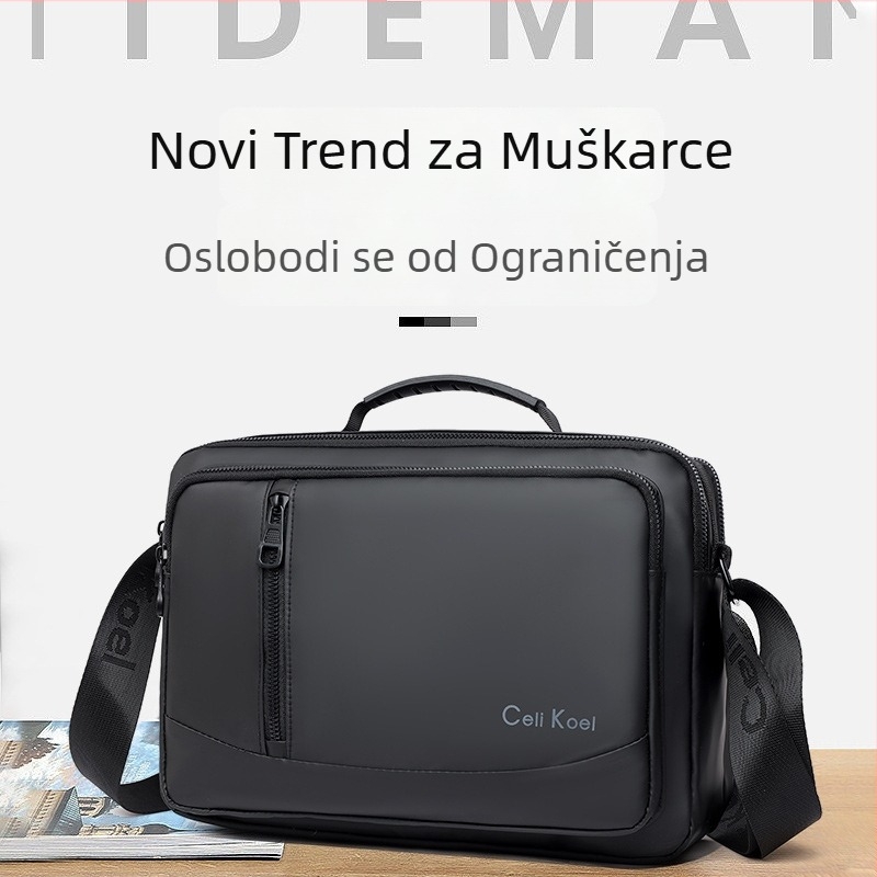 Muška crossbody torba za poslovna putovanja, PU materijal, vodootporna, model 2003-28, poliester podstava