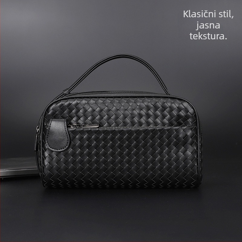 Muška clutch torbica - Ultrafilm koža, tkanje, lagani dizajn, baršunasta podstava, marka Rubaijuan