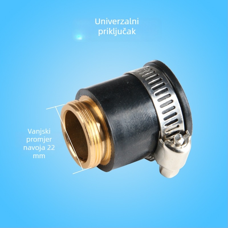 Spojka za pročišćivač vode za slavinu s adapterom i vodnim razdjelnikom, promjeri cijevi 4–2 i 1/2–1/4 inča