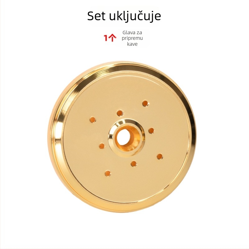 Glava za kuhanje kave s vodom podjelom, mrežicom za raspodjelu vode i brtvilo od nehrđajućeg čelika i silikona, kompatibilna s Nuova Appia