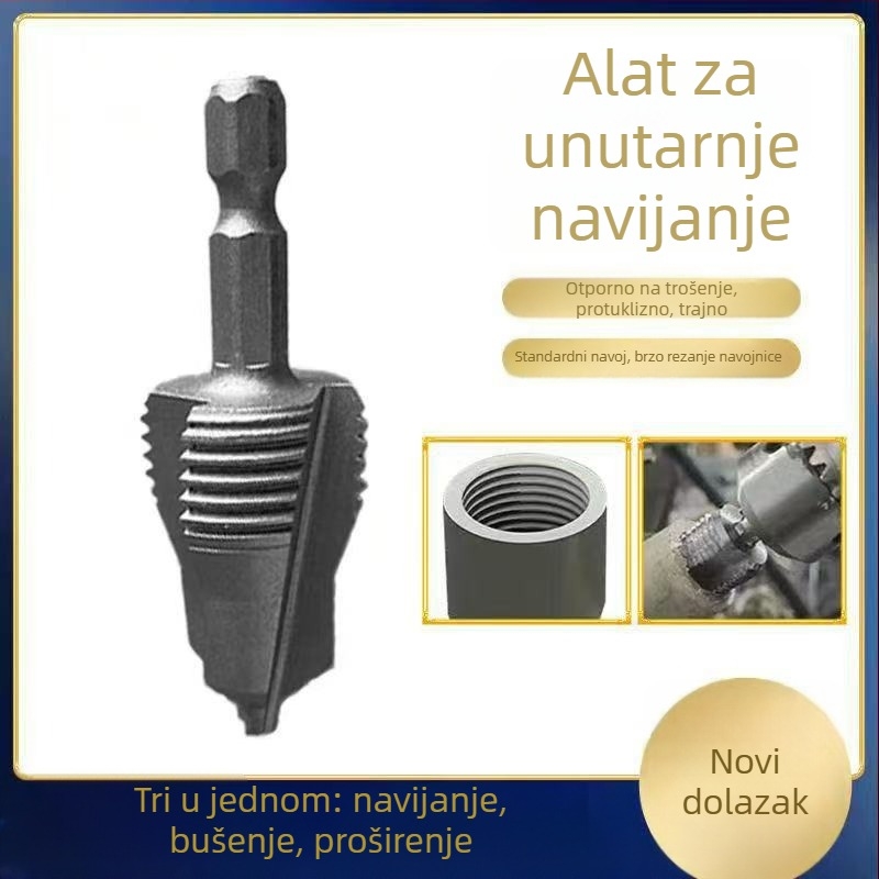 Sound trokrilno bušilica za PPR cijevi s šestougaonim vratilom – otvaranje rupa, bušenje i zavrtanje