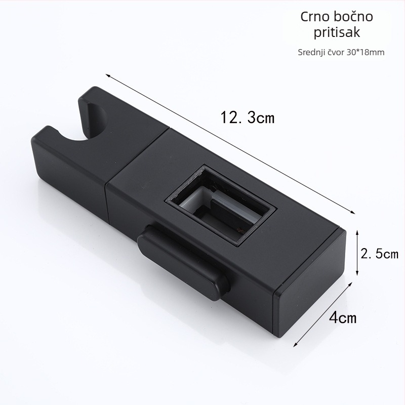 Držač za tuš s mehanizmom podizanja, srednja vilicu, ABS, 0,5 MPa, 30°C, moderan minimalistički dizajn