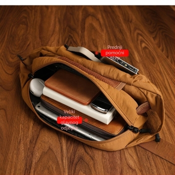 Muška crossbody torba, najlon, vodootporna, ultralagana, stil za slobodno vrijeme putovanja, Xincada