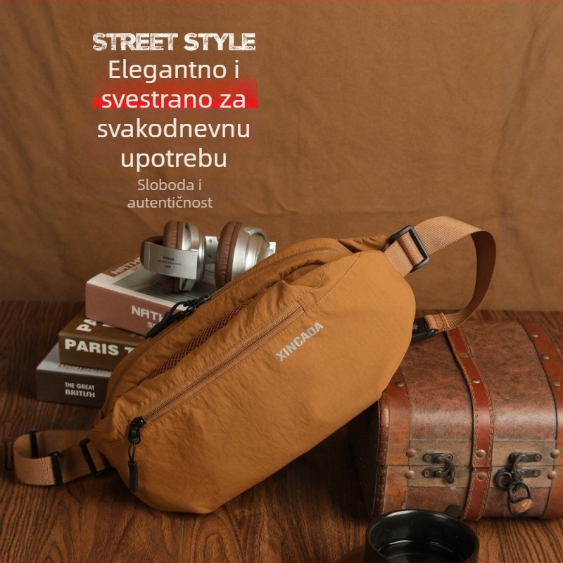 Muška crossbody torba, najlon, vodootporna, ultralagana, stil za slobodno vrijeme putovanja, Xincada