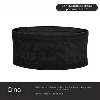Sportska torba za struk za trčanje – ultralagana, prozračna, proširiva, poliester, unisex
