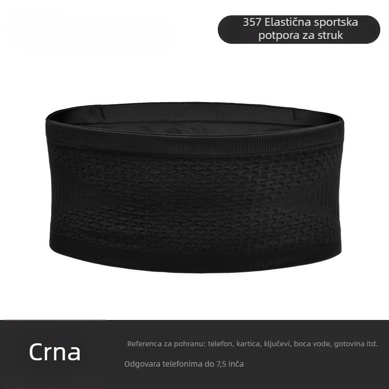 Sportska torba za struk za trčanje – ultralagana, prozračna, proširiva, poliester, unisex