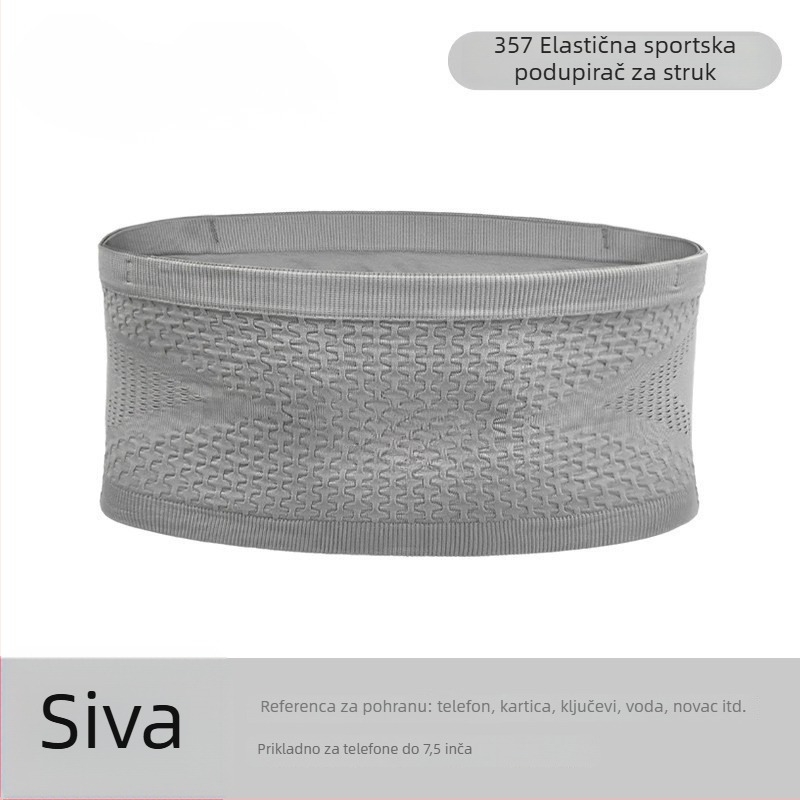 Sportska torba za struk za trčanje – ultralagana, prozračna, proširiva, poliester, unisex
