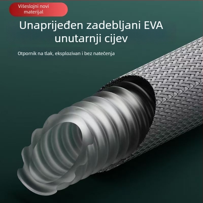 Najlonski pleteni tuš crijevo, okretno ugradnja, model 000, kišna funkcija, moderan minimalistički stil