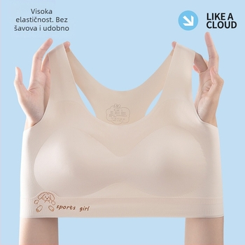 Sportski grudnjak za djevojčice u dobi adolescencije, najlon baza, 95% spandeks, sigurnosni nivo B, za djecu 8+ godina (visina iznad 140 cm), izdanje jesenske 2025