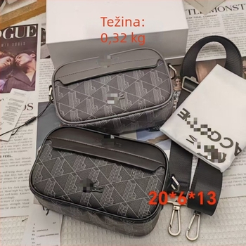 Muška crossbody torba od PU kože s prugastim uzorkom, podstava od najlona, prozračna, vodootporna i antibakterijska, kompatibilna s prijenosnim računalom