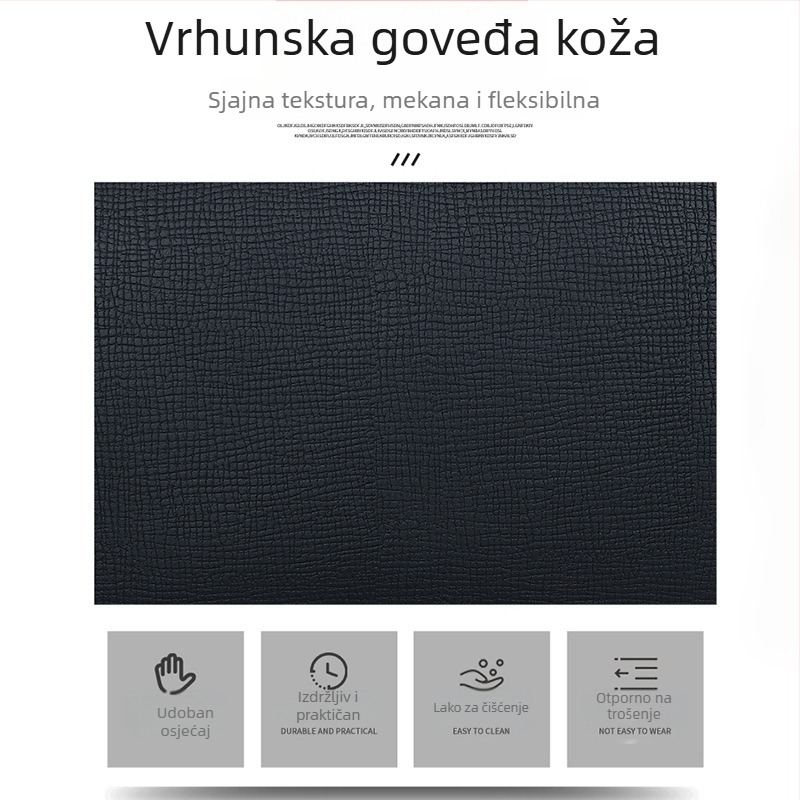 Muški kožni clutch s zaključavanjem na lozinku i zaštitom od krađe; kožni narukvica za zapešće od prvog sloja kože