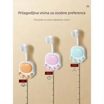 Dječji držač za tuš ABS - Home rhyme, moderni minimalistički dizajn, mogućnost prilagođavanja