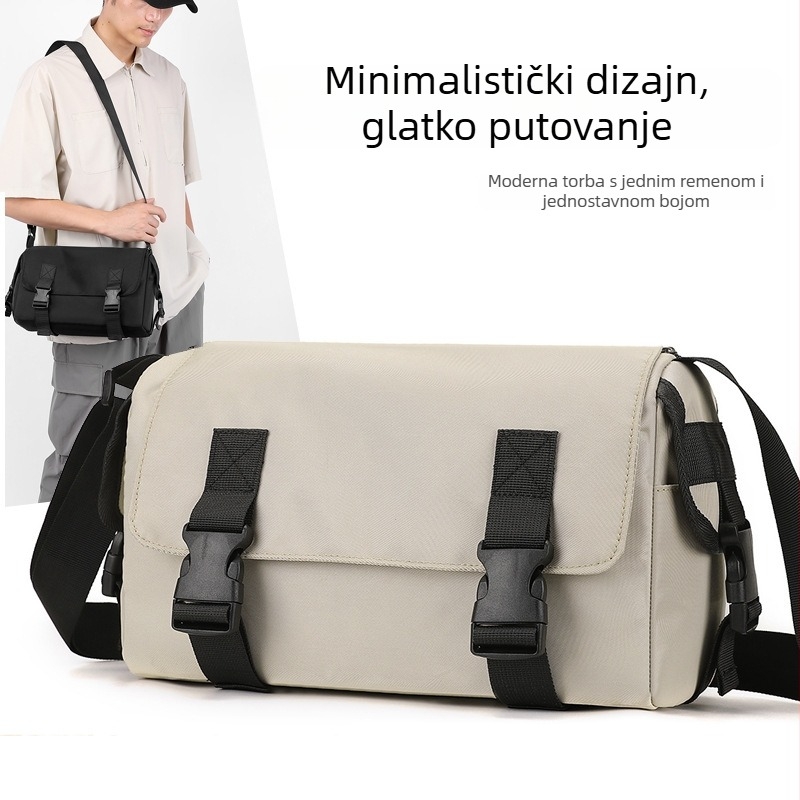 Muška crossbody torba u ulicnom stilu od najlona, otporna na habanje, podstava od poliestera, za svakodnevnu uporabu