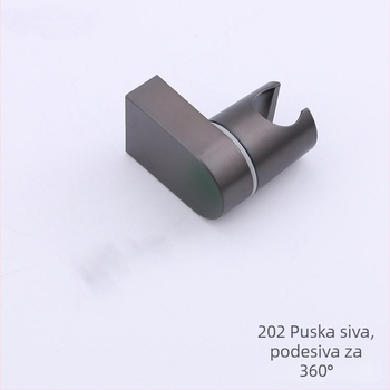 Držač za tuš-glavu s fiksnim nosačem, ABS, podesiva klipsa, moderni minimalistički stil