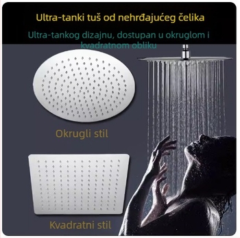 leo-pardes nehrđajući čelik gornja tuš glava, kišni način, moderan jednostavan stil