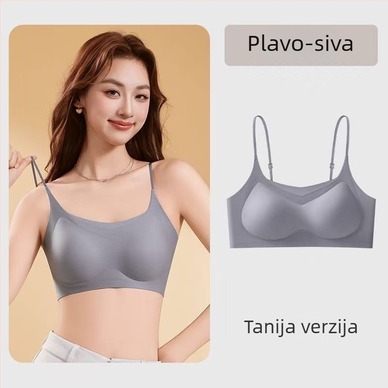 Sportski grudnjak s Lift funkcijom, fiksne dvostruke naramenice, čašica 3/4, srednje oblikovan, vanjski najlon/poliamid, podstava Spandex 70–80%