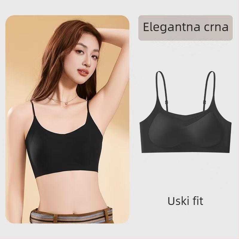 Sportski grudnjak s Lift funkcijom, fiksne dvostruke naramenice, čašica 3/4, srednje oblikovan, vanjski najlon/poliamid, podstava Spandex 70–80%