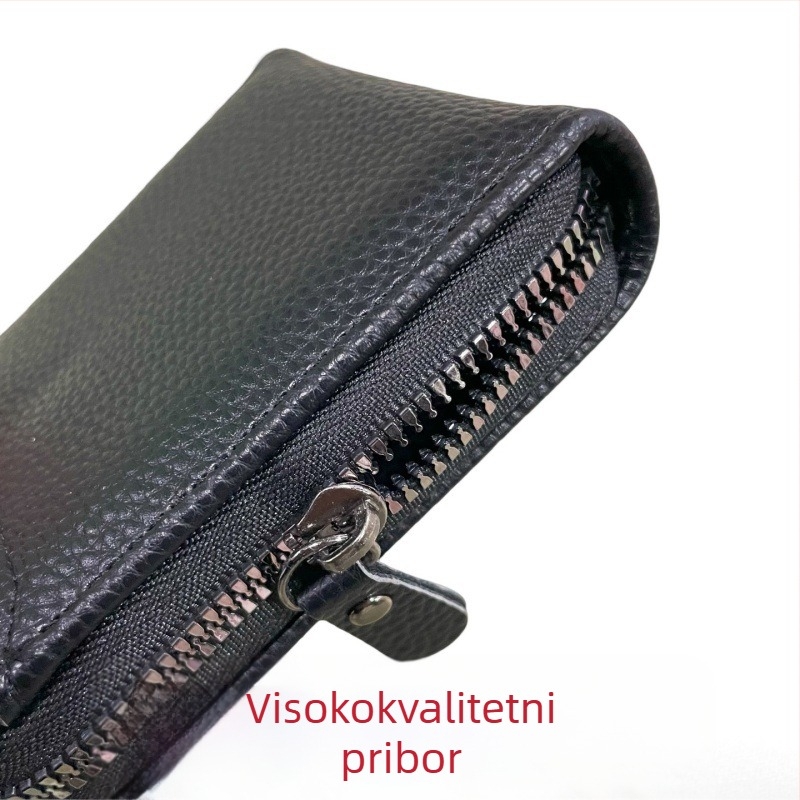 Muški PU kožni kratki novčanik, sklopivi, dvije preklopa, međunarodni stil, podstava od poliestera