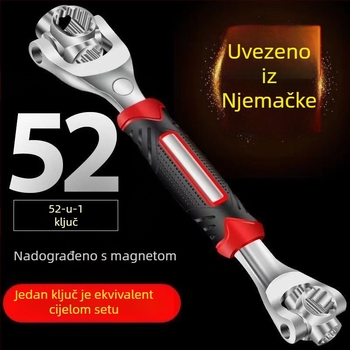 Nasadni ključ – Višefunkcionalni alat za popravak automobilske gume s okretavnom glavom, visoko ugljični čelik