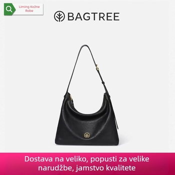 Unisex cilindrična kožna torba sa zatvaračem, unutarnji džepovi za prijenosno računalo, dokumente i kameru