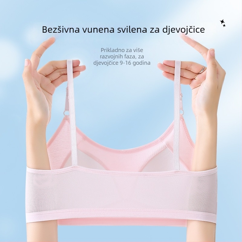 Najlonski gornji dio za prsa s omotom – vestni stil, tanke čašice, puni cup, prozračan, udoban, 70–80% najlona