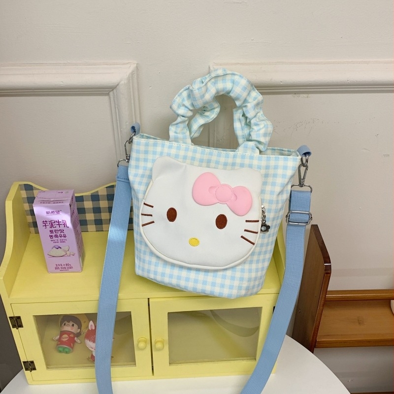 Torba bucket preko ramena – japansko-korejski stil, Oxford tkanina, otvaranje šnimom, unutarnja pretinac s laminiranim zatvaračem