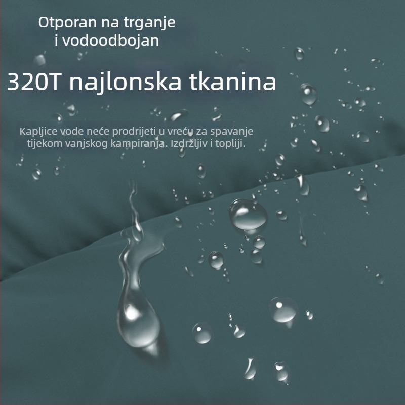 Spavaća vreća s perjem za odrasle – kampiranje na otvorenom, jesen i zima