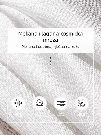 Ženski mrežasti top s čipkom, polugornji visoki ovratnik, uski kroj, dugi rukavi, poliester