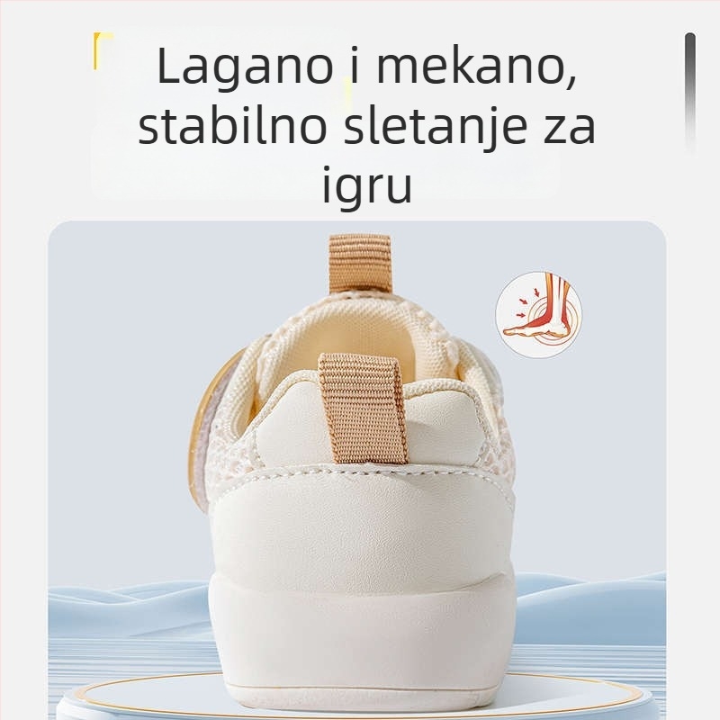 Cipele za bebe s mrežastim gornjim dijelom, Velcro zatvaranje, prozračne, protuklizna potplat, 12-36 mjeseci, proljeće-ljeto