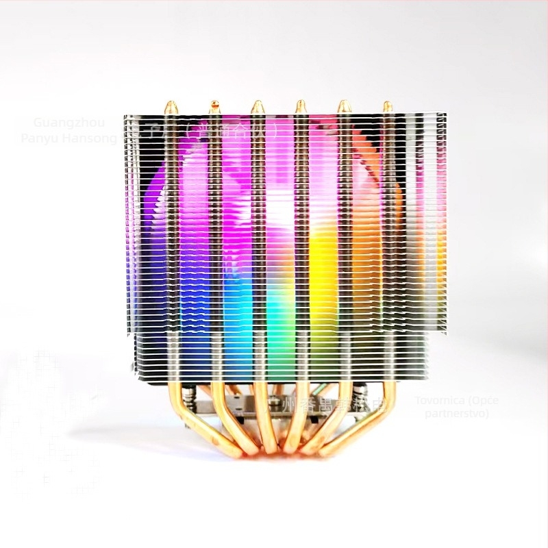 CPU hladnjak s dvostrukim toranjem, 6 toplinskih cijevi, 1800 RPM, hidraulički ležajevi, 5V RGB sinhronizacija, USB 4 sučelje