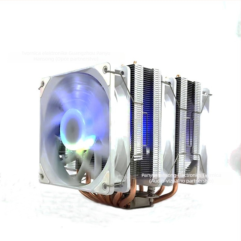 CPU hladnjak s dvostrukim toranjem, 6 toplinskih cijevi, 1800 RPM, hidraulički ležajevi, 5V RGB sinhronizacija, USB 4 sučelje