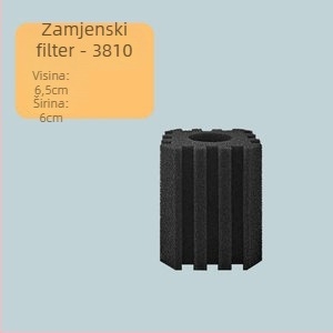 Akvarijska pumpa za kisik s integriranim filtrirnim kutijom, plastična, pogodna za slatkovodne i morske ribe