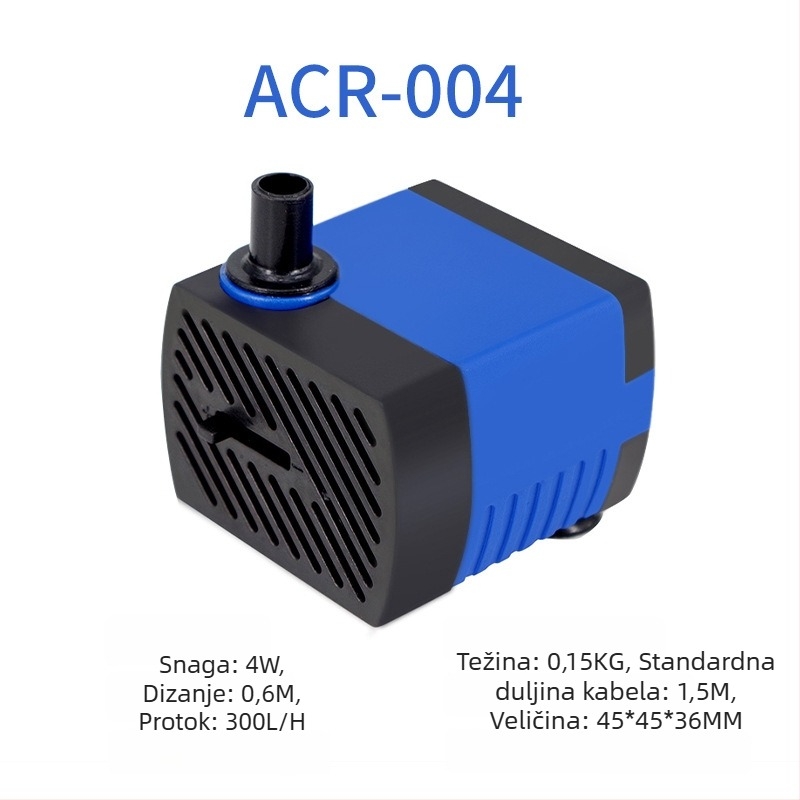 Akvarijska potopna pumpa | horizontalna izvedba, jednostupanjska pumpa, za crpljenje vode i oksigenaciju | Brand Chuangrui, težina 20 kg