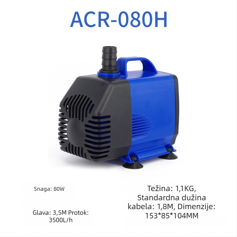 Akvarijska potopna pumpa | horizontalna izvedba, jednostupanjska pumpa, za crpljenje vode i oksigenaciju | Brand Chuangrui, težina 20 kg