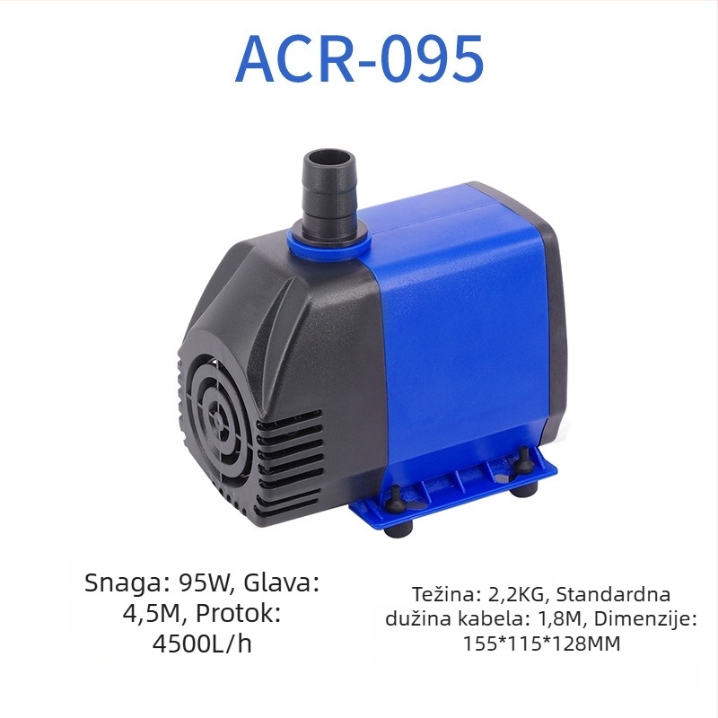 Akvarijska potopna pumpa | horizontalna izvedba, jednostupanjska pumpa, za crpljenje vode i oksigenaciju | Brand Chuangrui, težina 20 kg