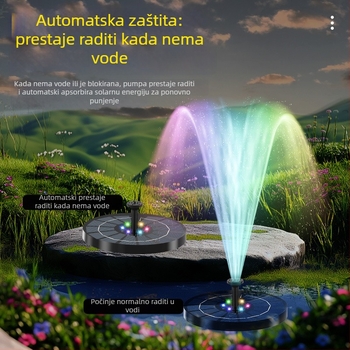 Fontana od smole za zanatske svrhe s uzorkovanim raspršivanjem vode