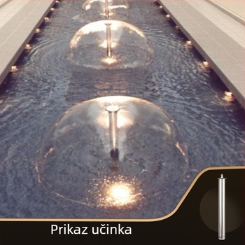 Nerđajući čelik, integrirana produžena mlaznica u obliku gljive za vodne fontane (Materijal: nehrđajući čelik; Primjena: vodni pejzaži fontana; Značka: Davis)