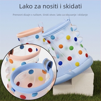 Dječje kišne cipele, unisex, PVC gornji dio, niska visina, vodootporne, protuklizne