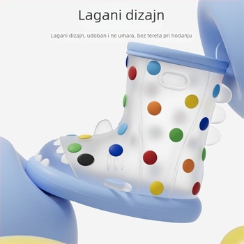 Dječje kišne cipele, unisex, PVC gornji dio, niska visina, vodootporne, protuklizne
